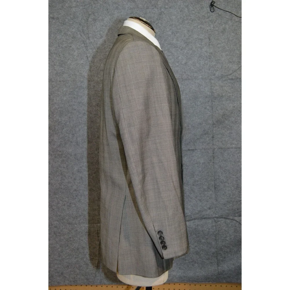 John W. Nordstrom Loro Piana Wool Blazer Mens 42R‎ Gray Glenn Check Sport Jacket